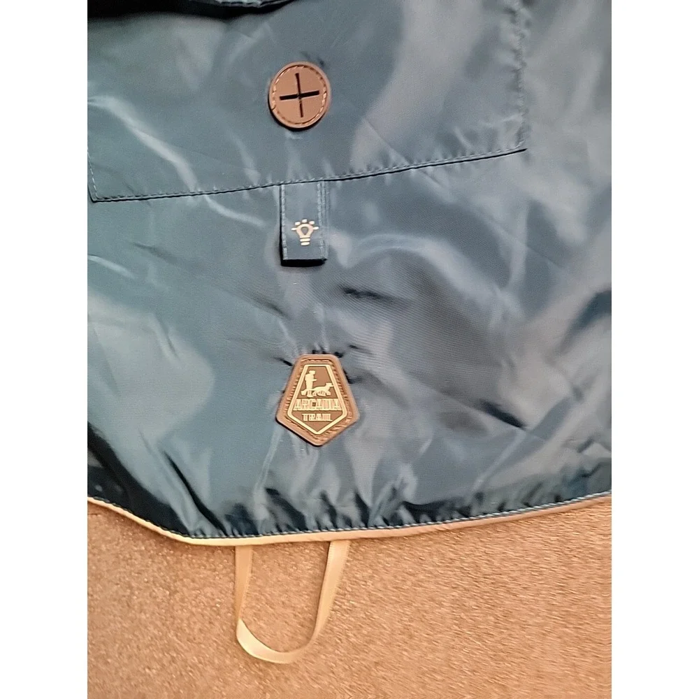 Arcadia Trail 3 in 1 Multiwear Blue Dog Coat w/ Removable Sherpa Liner Sz Xlarge